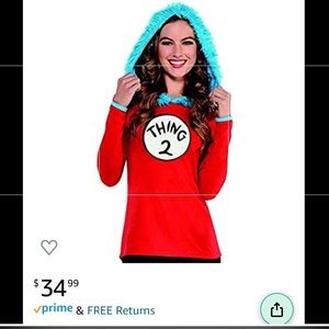 Dr. Seuss Cat in the Hat Thing 1 or 2 costume